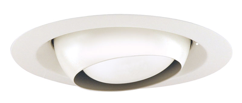 6″ Adjustable Eyeball/ Bright White/ IC Housing/ CFL Lamp