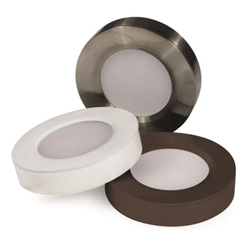 Puck LED/ Dry/ 3in./ 3000K/ 4.5W/ White, Black, Brushed Nickle, OR Bronze